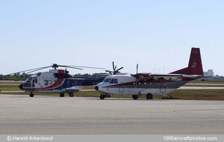 Arospatiale AS 332L Super Puma and CASA 200-212 Aviocar