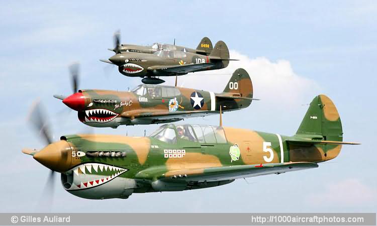 Curtiss P-40 formation