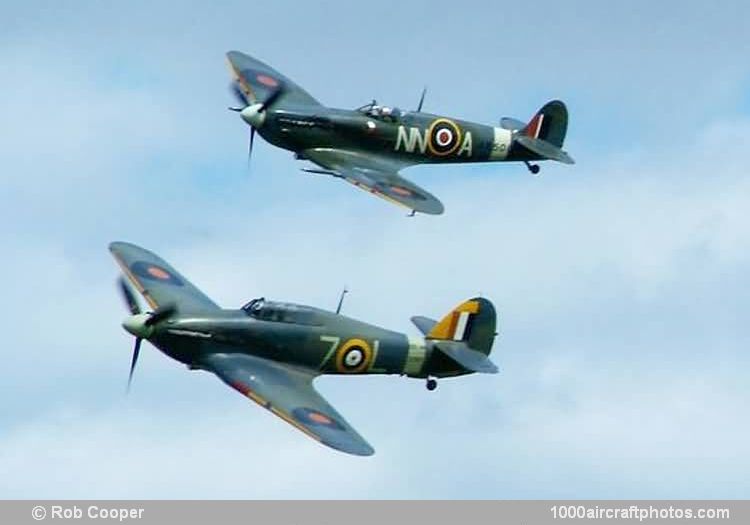 Hawker Sea Hurricane Mk.IB and Supermarine 349 Spitfire Mk.VB