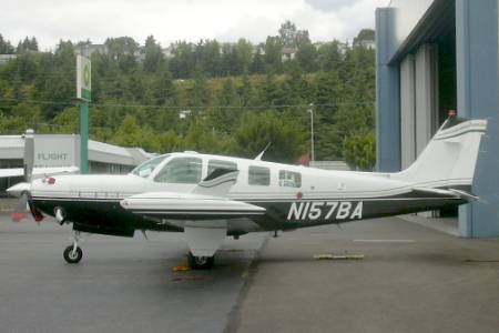 Beech Aircraft on No  6695  Beech A36tc Turbo Bonanza  N157ba C N N157ba