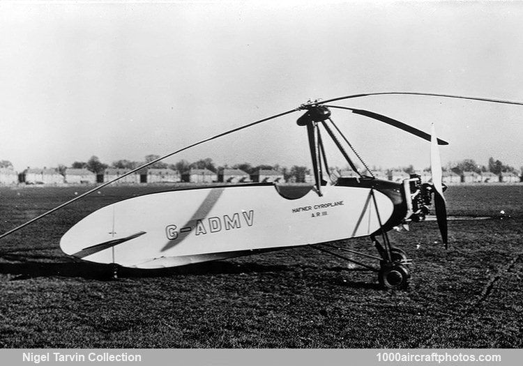 Hafner A.R.III Gyroplane Mk.II
