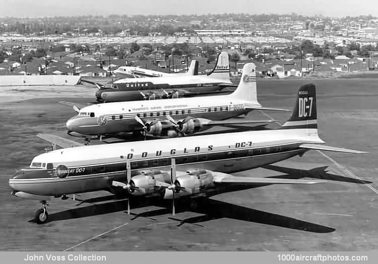 Douglas DC-3S, DC-4, DC-6B, DC-7